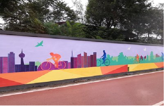 贺州墙体彩绘-围墙