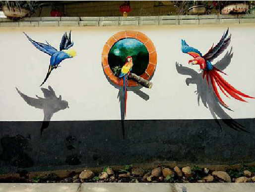 贺州视觉错位-3D墙绘设计