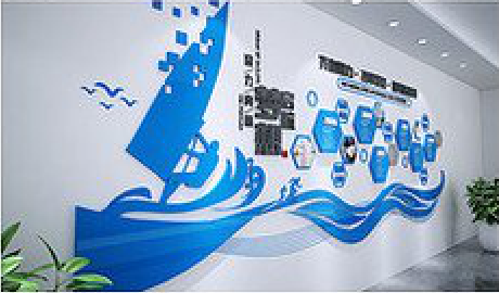 贺州海浪主题文化墙如何设计？