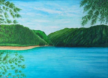 贺州在墙绘中,如何绘画绿水青山?